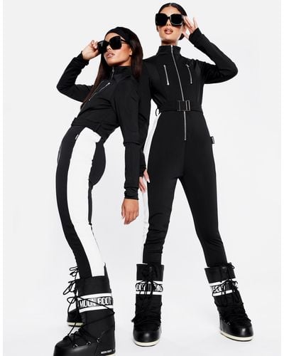 Missguided Ski Slim Fit Snow Suit - Black