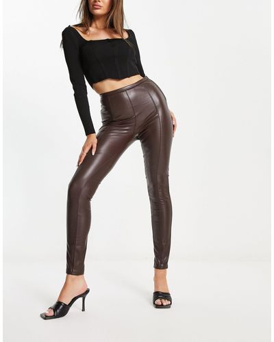 Pimkie High Waisted Faux Leather leggings - Black