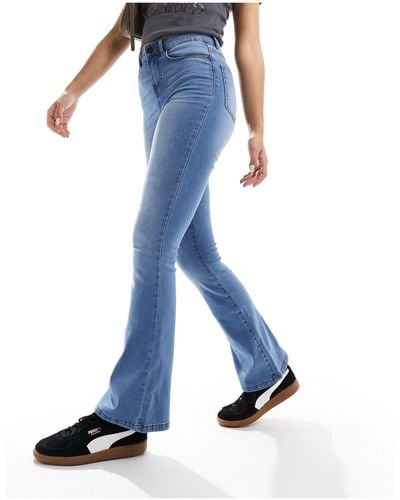 Noisy May Sallie Flared Jeans - Blue