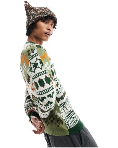 ASOS Relaxed Knitted Jumper - Green
