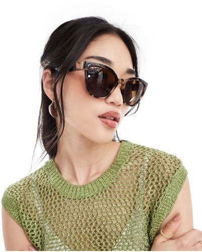 & Other Stories Oversized Square Sunglasses - Green