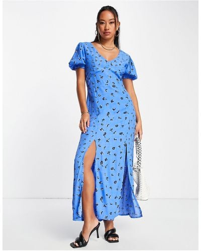 French Connection Midi Tea Dress - Blue