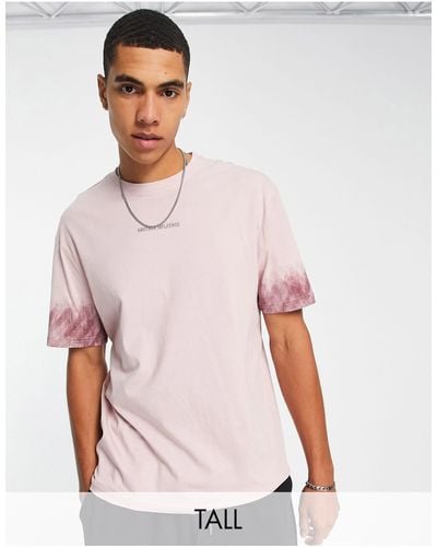 Another Influence Tall – kastiges t-shirt - Pink