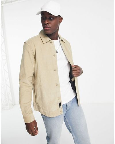 Only & Sons Cord Overshirt - Natural