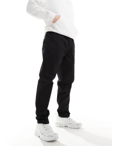 Dr. Denim Rush - pantalon chino classique avec taille élastique et cordon - Noir