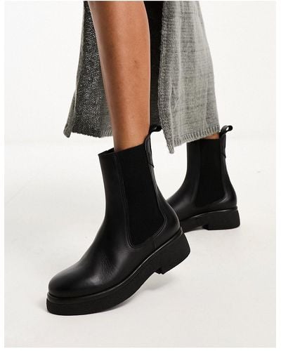 Whistles Textu Sole Chelsea Boot - Black