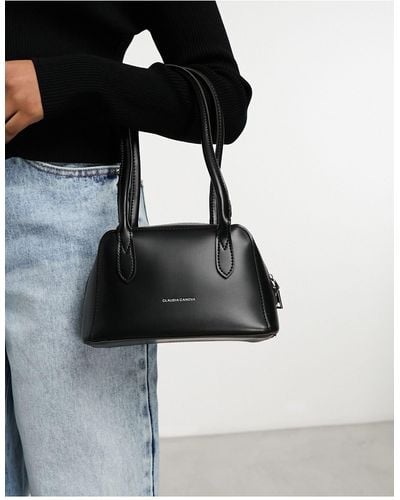 Claudia Canova Long Handle Shoulder Bag - Black