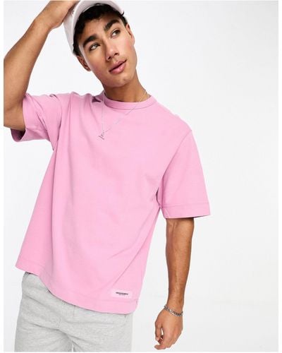 Abercrombie & Fitch Premium - T-shirt Van Zware Stof - Roze