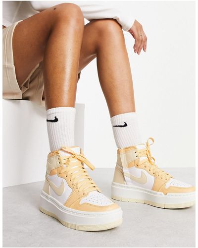 Nike Aj1 Elevate Platform Sneakers - White