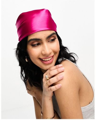 ASOS Small Satin Headscarf - Pink
