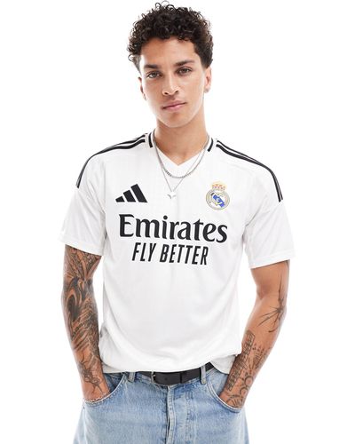 adidas Originals Adidas Football Real Madrid 2024/2025 Unisex Home Jersey - White