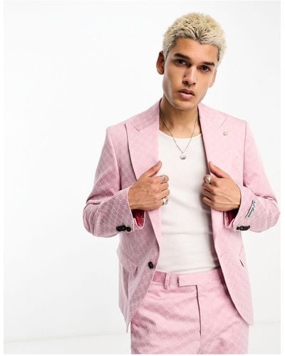 Twisted Tailor Kei Suit Jacket - Pink