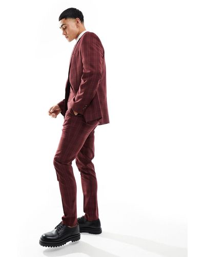 ASOS Skinny Suit Pants - Red