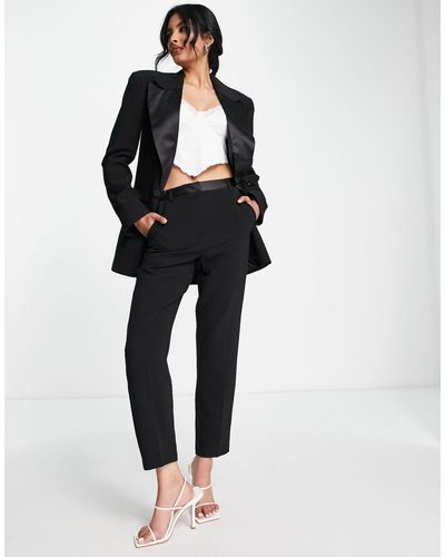 ASOS Tux Cigarette Suit Trouser - Black