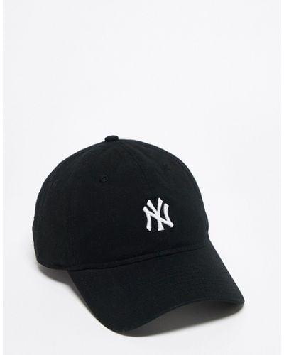 KTZ 9twenty New York Yankees Washed Mini Logo Cap - Black