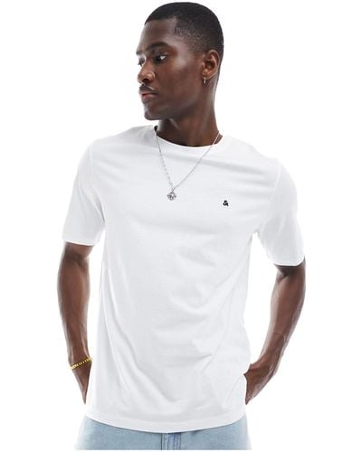 Jack & Jones T-shirt With & Logo - White