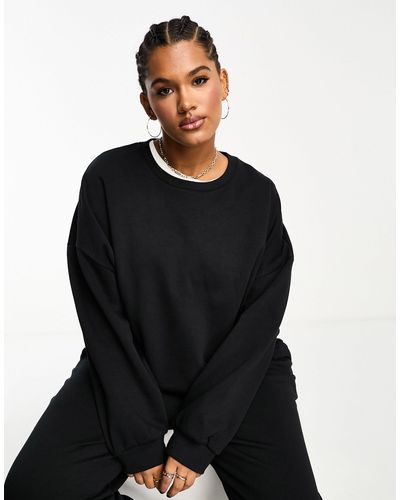 ASOS Curve - Ultimate - Oversized Sweatshirt - Zwart