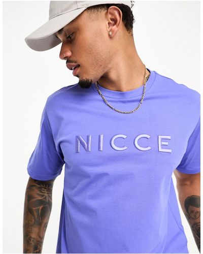 Nicce London Mercury - t-shirt - iris - Bleu