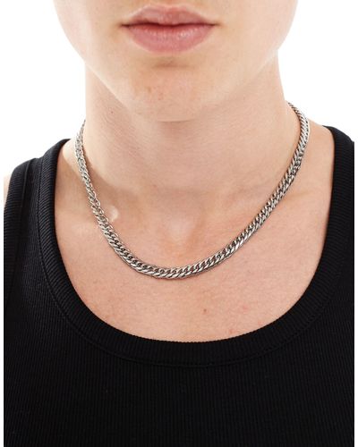 ASOS Waterproof Stainless Steel Curb Neckchain - Black