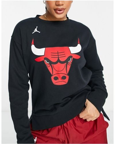 Nike Basketball Sudadera negra con diseño - Rojo
