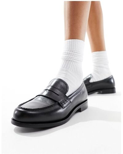 & Other Stories Leather Loafers - White