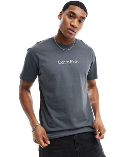 Calvin Klein Hero - t-shirt confort à logo - Gris
