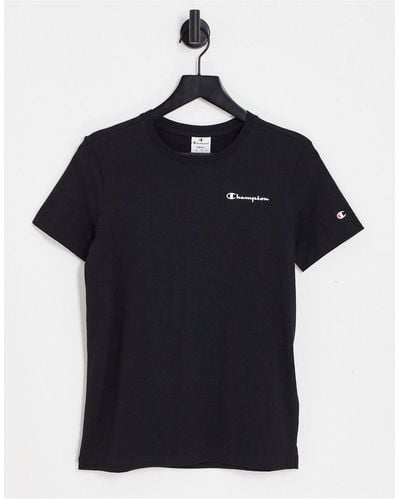 Champion Camiseta con logo pequeño en de - Negro