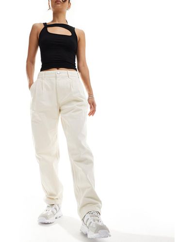 Obey Straight Leg Trousers - White