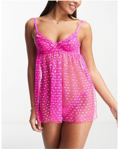 ASOS Set rosa neón