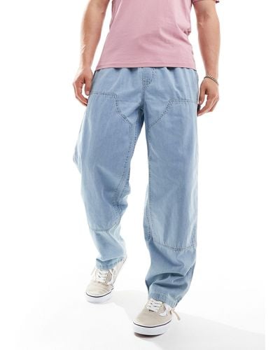 Vans baggy Tapered Carpenter Trousers - Blue