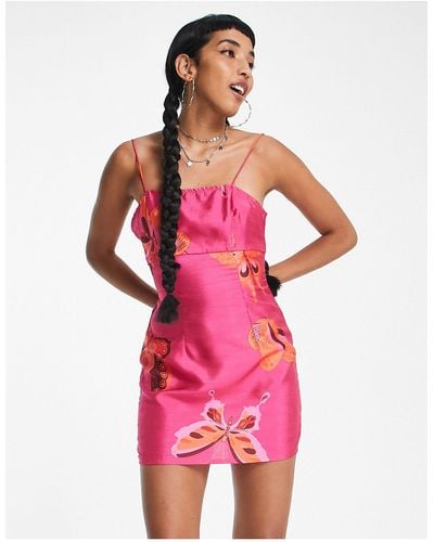 Reclaimed (vintage) 90s Festival Cami Dress - Pink