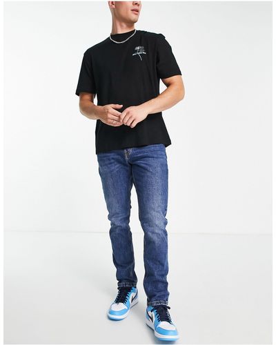 Pull&Bear Basic Straight Fit Jeans - Blue