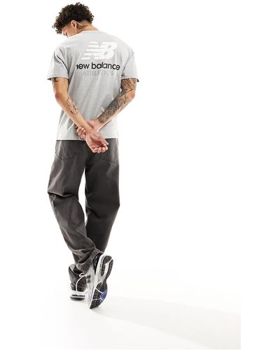 New Balance Camiseta con estampado en la espalda - Blanco