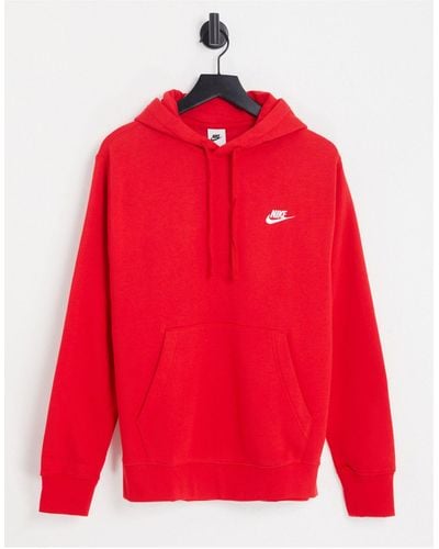 Nike Sudadera universitario con capucha - Rojo