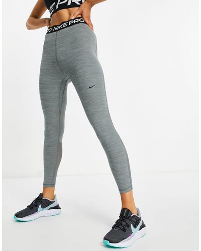 Nike Nike - pro training 365 - legging 7/8 à taille haute - Bleu