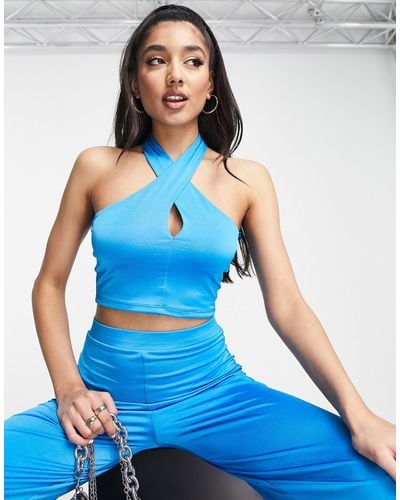 Wrap Halter Tops for Women - Up to 60% off