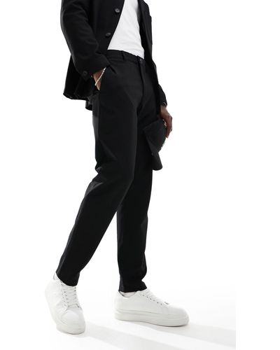 SELECTED Slim Fit Suit Trouser - Black