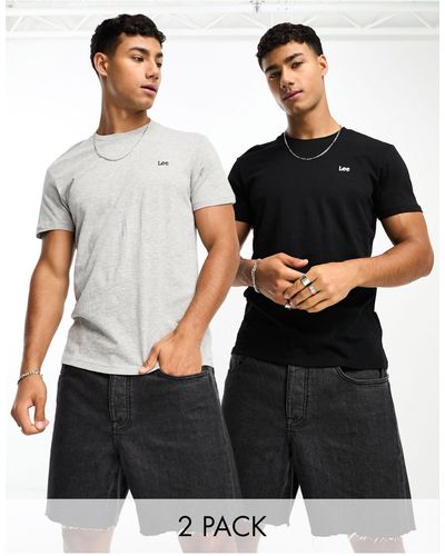Lee Jeans Twin Pack - Set Van Twee T-shirts - Zwart