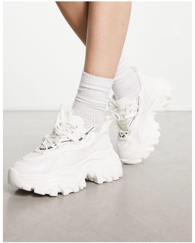 Steve Madden Recoupe - Sneakers Met Chunky Plateauzool - Wit