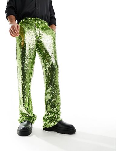 ASOS Smart Flare Pants - Green