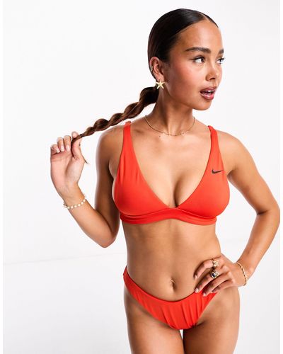 Nike Essentials Bralette Bikini Top - Orange