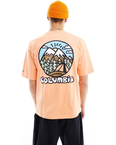 Columbia Hike Happiness Ii Back Print T-shirt - Orange
