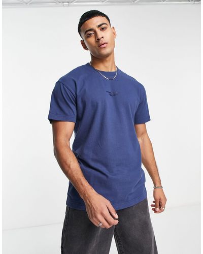 Abercrombie & Fitch T-shirt Met Plastisol Logo - Blauw