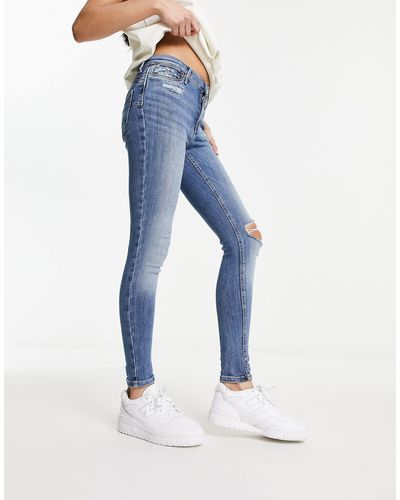 River Island Molly - jean taille mi-haute - foncé - Bleu