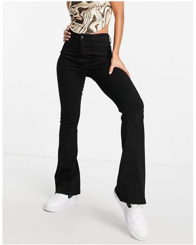 Noisy May Sallie - Flared Jeans Met Hoge Taille - Zwart