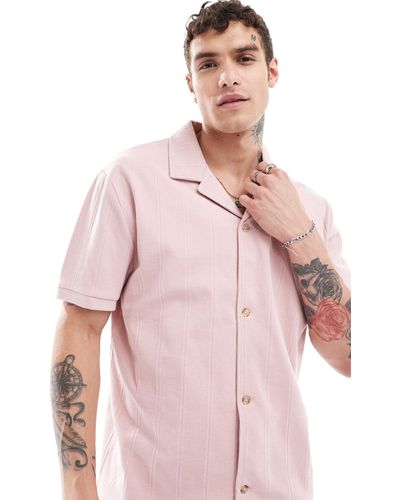 ASOS Relaxed Button Down Shirt - Pink