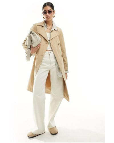 New Look Trench color pietra - Bianco