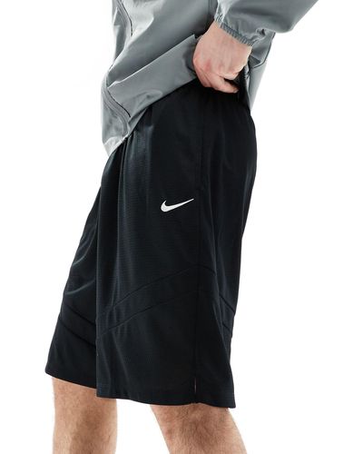Nike Basketball Icon - pantaloncini da 11" neri con logo - Nero