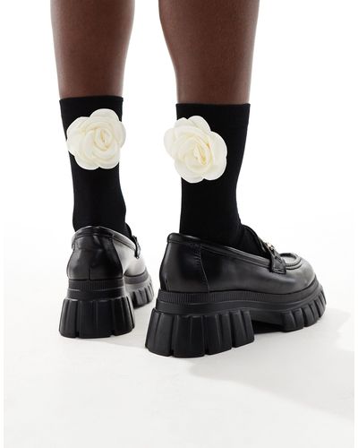 & Other Stories Calcetines s con detalle floral - Negro