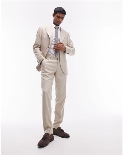 TOPMAN Skinny Suit Trousers - White